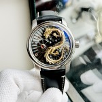 Đồng Hồ Nam OBLVLO Dragon Gold - Viền Bạc - 42mm - Automatic - Sapphire — ảnh 7