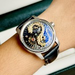 Đồng Hồ Nam OBLVLO Dragon Gold - Viền Bạc - 42mm - Automatic - Sapphire — ảnh 2