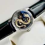 Đồng Hồ Nam OBLVLO Dragon Gold - Viền Bạc - 42mm - Automatic - Sapphire — ảnh 4