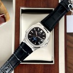 ĐỒNG HỒ NAM I&W Carnival 735G1 - Dây Da - Mặt đen trơn - Automatic - Kính Sapphire — ảnh 5