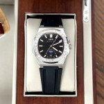 ĐỒNG HỒ NAM I&W Carnival 735G1 - Dây Cao Su - Mặt đen đá - Automatic - Kính Sapphire — ảnh 1
