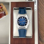 ĐỒNG HỒ NAM I&W Carnival 735G2 - Dây Cao Su - Mặt xanh đá - Automatic - Kính Sapphire — ảnh 4