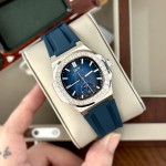 ĐỒNG HỒ NAM I&W Carnival 735G2 - Dây Cao Su - Mặt xanh đá - Automatic - Kính Sapphire — ảnh 6