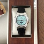 ĐỒNG HỒ NAM I&W Carnival 735G1 Dây Da - Mặt Tifany - Automatic - Kính Sapphire — ảnh 3