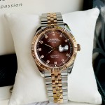 ĐỒNG HỒ NAM I&W Carnival 8131G  Dây Thép Demi - Mặt Nâu - Automatic - Kính Sapphire — ảnh 3
