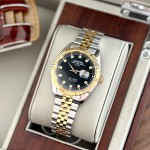 ĐỒNG HỒ NAM I&W Carnival 8131G  Dây Thép Demi - Mặt Đen - Automatic - Kính Sapphire — ảnh 5