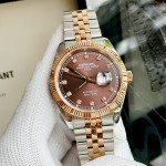 ĐỒNG HỒ NAM I&W Carnival 8131G  Dây Thép Demi - Mặt Nâu - Automatic - Kính Sapphire — ảnh 7