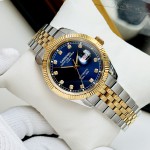 ĐỒNG HỒ NAM I&W Carnival 8131G  Dây Thép Demi - Mặt Xanh Dương - Automatic - Kính Sapphire — ảnh 4