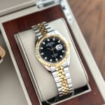 ĐỒNG HỒ NAM I&W Carnival 8131G  Dây Thép Demi - Mặt Đen - Automatic - Kính Sapphire — ảnh 9