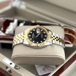 ĐỒNG HỒ NAM I&W Carnival 8131G  Dây Thép Demi - Mặt Đen - Automatic - Kính Sapphire — ảnh 8