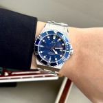 ĐỒNG HỒ NAM I&W Carnival 726G4 Dây thép - Submariner - Mặt xanh dương - Automatic – Kính Sapphire — ảnh 4