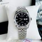ĐỒNG HỒ NAM I&W Carnival 8131G  Dây Thép Bạc - Mặt Đen- Automatic - Kính Sapphire — ảnh 5