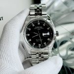 ĐỒNG HỒ NAM I&W Carnival 8131G  Dây Thép Bạc - Mặt Đen- Automatic - Kính Sapphire — ảnh 4