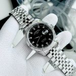 ĐỒNG HỒ NAM I&W Carnival 8131G  Dây Thép Bạc - Mặt Đen- Automatic - Kính Sapphire — ảnh 2