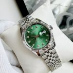 ĐỒNG HỒ NAM I&W Carnival 8131G  Dây Thép Bạc - Mặt Xanh Lục Bảo - Automatic - Kính Sapphire — ảnh 8