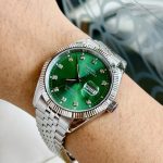 ĐỒNG HỒ NAM I&W Carnival 8131G  Dây Thép Bạc - Mặt Xanh Lục Bảo - Automatic - Kính Sapphire — ảnh 5