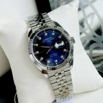ĐỒNG HỒ NAM I&W Carnival 8131G  Dây Thép Bạc - Mặt Xanh - Automatic - Kính Sapphire — ảnh 7