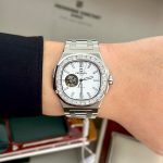 ĐỒNG HỒ NAM Carnival 8128G - Dây Thép - Mặt trắng Open Heart- Automatic - Kính Sapphire — ảnh 2