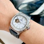 ĐỒNG HỒ NAM Carnival 8128G - Dây Da - Mặt trắng Open Heart - Automatic - Kính Sapphire — ảnh 5