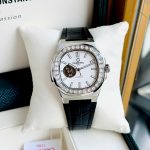 ĐỒNG HỒ NAM Carnival 8128G - Dây Da - Mặt trắng Open Heart - Automatic - Kính Sapphire — ảnh 3