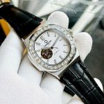 ĐỒNG HỒ NAM Carnival 8128G - Dây Da - Mặt trắng Open Heart - Automatic - Kính Sapphire — ảnh 10