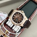 ĐỒNG HỒ NAM Carnival 8128G - Dây Da - Mặt Nâu Open Heart - Automatic - Kính Sapphire — ảnh 9