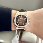 ĐỒNG HỒ NAM Carnival 8128G - Dây Da - Mặt Nâu Open Heart - Automatic - Kính Sapphire — ảnh 6