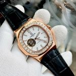 ĐỒNG HỒ NAM Carnival 8128G - Dây Da - Mặt Trắng Open Heart - Automatic - Kính Sapphire — ảnh 8
