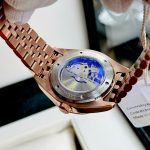 ĐỒNG HỒ NAM I&W Carnival 8131G  Dây Thép Vàng - Mặt đen - Automatic - Kính Sapphire — ảnh 5