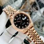 ĐỒNG HỒ NAM I&W Carnival 8131G  Dây Thép Vàng - Mặt đen - Automatic - Kính Sapphire — ảnh 10