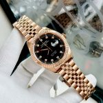 ĐỒNG HỒ NAM I&W Carnival 8131G  Dây Thép Vàng - Mặt đen - Automatic - Kính Sapphire — ảnh 4