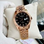 ĐỒNG HỒ NAM I&W Carnival 8131G  Dây Thép Vàng - Mặt đen - Automatic - Kính Sapphire — ảnh 3