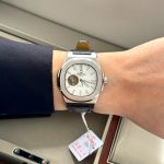 ĐỒNG HỒ NAM Carnival 8128G - Dây Da - Mặt Trắng Open Heart - Viền Trắng Trơn - Automatic - Kính Sapphire — ảnh 7