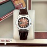 ĐỒNG HỒ NAM Carnival 8128G - Dây Da - Mặt Nâu Open Heart - Viền Trắng Trơn - Automatic - Kính Sapphire — ảnh 8