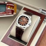 ĐỒNG HỒ NAM Carnival 8128G - Dây Da - Mặt Nâu Open Heart - Viền Trắng Trơn - Automatic - Kính Sapphire — ảnh 10