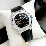 ĐỒNG HỒ NAM Carnival 8128G - Dây Da - Mặt Đen Open Heart - Viền Trắng Trơn - Automatic - Kính Sapphire — ảnh 8