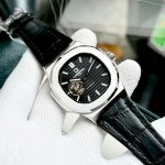 ĐỒNG HỒ NAM Carnival 8128G - Dây Da - Mặt Đen Open Heart - Viền Trắng Trơn - Automatic - Kính Sapphire — ảnh 2