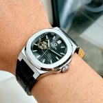 ĐỒNG HỒ NAM Carnival 8128G - Dây Da - Mặt Đen Open Heart - Viền Trắng Trơn - Automatic - Kính Sapphire — ảnh 6