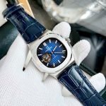 ĐỒNG HỒ NAM Carnival 8128G - Dây Da - Mặt Xanh Open Heart - Viền Trắng Trơn - Automatic - Kính Sapphire — ảnh 3
