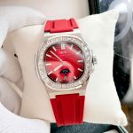 ĐỒNG HỒ NAM I&W Carnival 735G Dây Cao Su - Mặt Đá Đỏ- Automatic - Kính Sapphire — ảnh 9