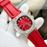 ĐỒNG HỒ NAM I&W Carnival 735G Dây Cao Su - Mặt Đá Đỏ- Automatic - Kính Sapphire — ảnh 2