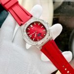 ĐỒNG HỒ NAM I&W Carnival 735G Dây Cao Su - Mặt Đá Đỏ- Automatic - Kính Sapphire — ảnh 6