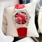 ĐỒNG HỒ NAM I&W Carnival 735G Dây Cao Su - Mặt Trơn Đỏ- Automatic - Kính Sapphire — ảnh 9