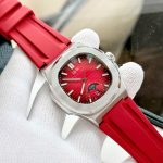 ĐỒNG HỒ NAM I&W Carnival 735G Dây Cao Su - Mặt Trơn Đỏ- Automatic - Kính Sapphire — ảnh 2