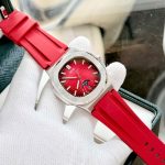 ĐỒNG HỒ NAM I&W Carnival 735G Dây Cao Su - Mặt Trơn Đỏ- Automatic - Kính Sapphire — ảnh 3