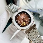 ĐỒNG HỒ NAM Carnival 8159G-VT-XD - Dây Thép - Nâu Cafe Open Heart - Automatic - Kính Sapphire — ảnh 6