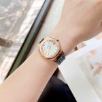 ĐỒNG HỒ Nữ Carnival 8161L- Mặt Xanh -Dây Da Viền Vàng- Pin - Kính Sapphire — ảnh 8