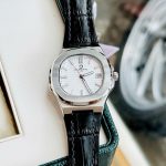 ĐỒNG HỒ Nữ Carnival 8161L- Mặt Trắng -Dây Da Viền Bạc - Pin - Kính Sapphire — ảnh 1