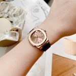 ĐỒNG HỒ Nữ Carnival 8160L-VH-DD-D- Mặt Đen -Dây Da Viền Vàng - Pin - Kính Sapphire — ảnh 7