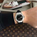 ĐỒNG HỒ NAM I&W CARNIVAL 55851G-Mặt Đen– Dây Cao Su – Automatic- Kính Sapphire — ảnh 7